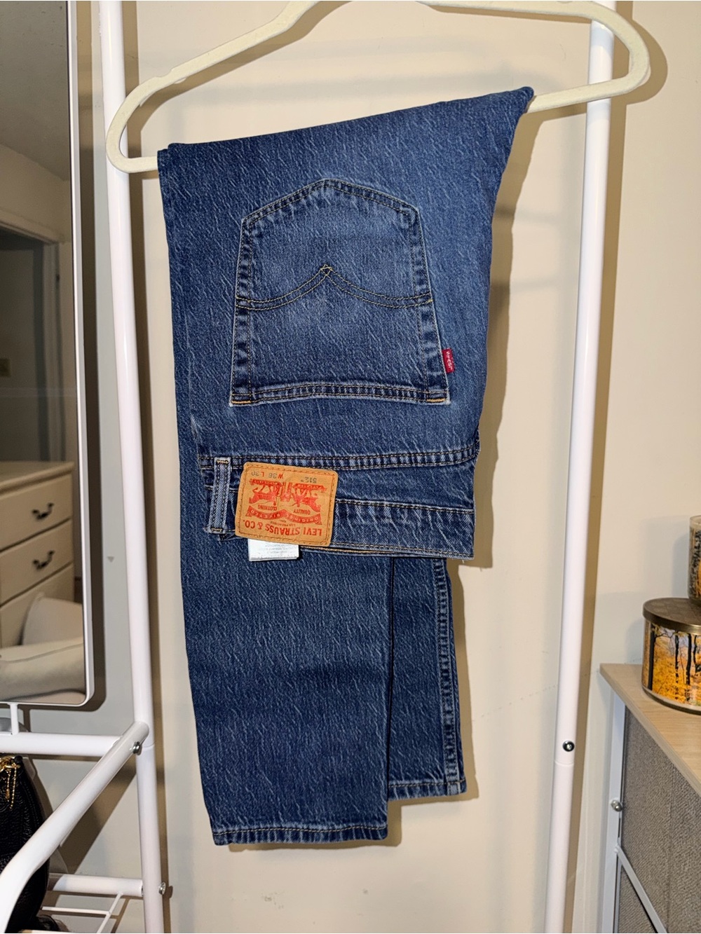 Levi's Men’s Straight-Leg Jeans in Deep Blue Denim